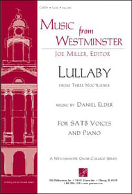 Lullaby SSA choral sheet music cover Thumbnail